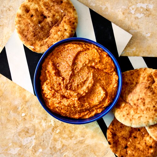 Photo of XL Spicy Pepper & Feta Spread with Pita from Yasas by Michael Symon