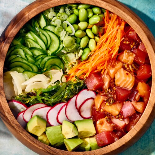 Photo of Salmon & Tuna Poke Bowl from Hanu Poke