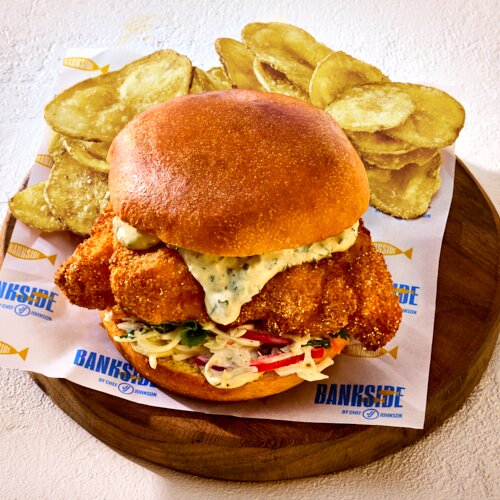 Photo of Crispy Cod Sandwich from Bankside by JJ Johnson