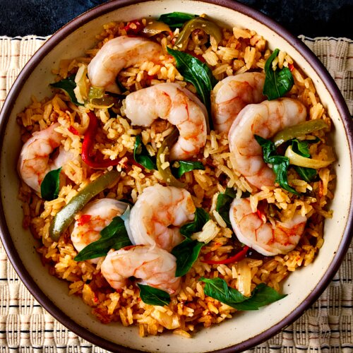 Photo of Basil Fried Rice with Shrimp from SriPraPhai